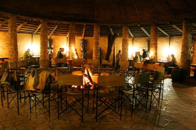 Dinner in unserem Lapa am Abend - Namibia - 