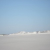 Könnte Schnee sein - sind aber Dünen aus feinem Sand