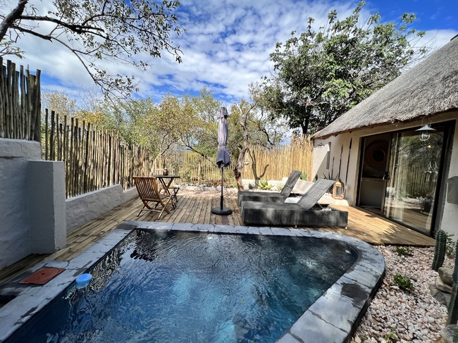 Privater Splash Pool vom Honeymoon Cottage - Südafrika - 