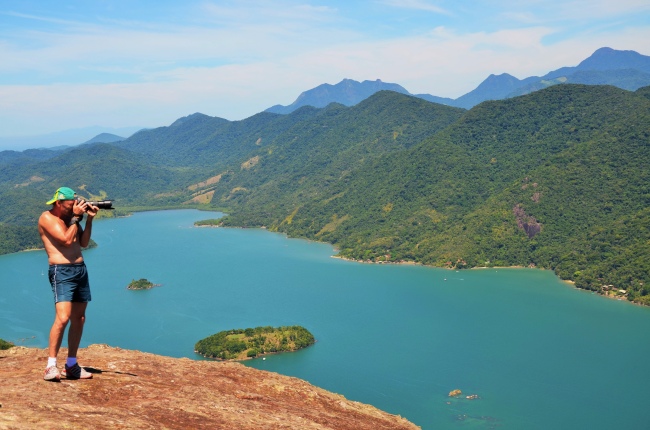 Blick über den Saco de Mamanguá, einzigen tropischen Fjord Brasiliens - Brasilien - 