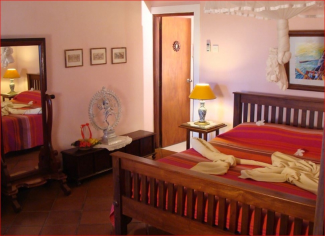 Veranda-Doppelzimmer De-Luxe, mit Meerblick und großem Bett - Sri Lanka - 