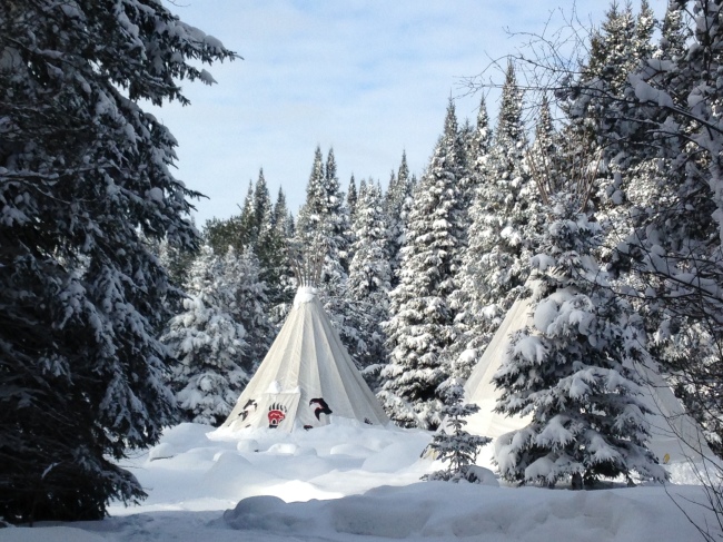 Tipis im Winter - Kanada - 