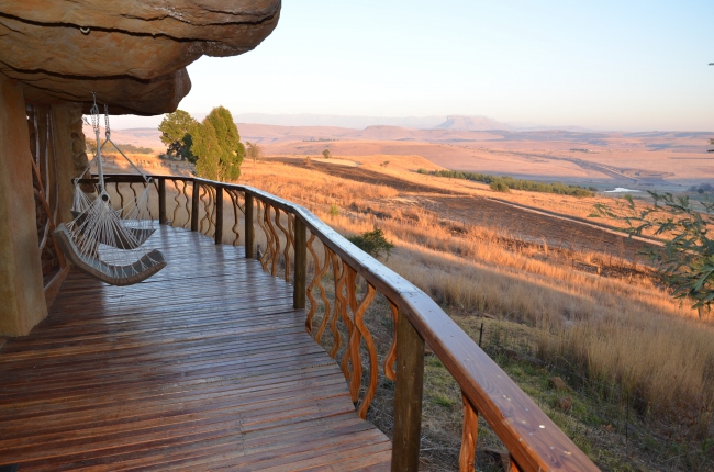 Panorama-Blick von der luxuriösen Höhle - Südafrika - 