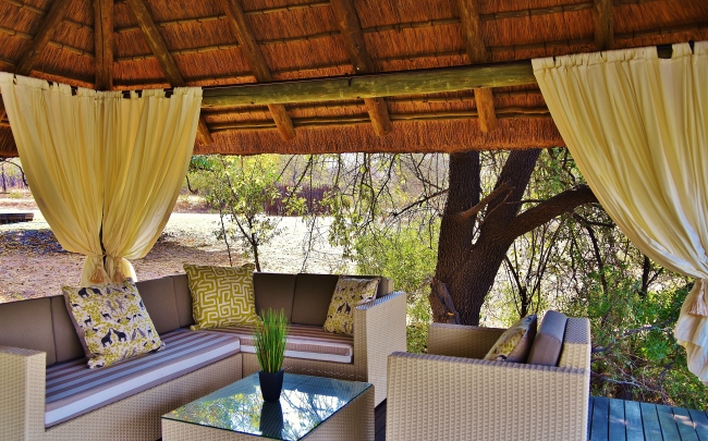 Unsere Outdoor-Chillounge - ein guter Platz zum Entspannen - Südafrika - 