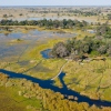 Das Okavango Delta aus der Luft