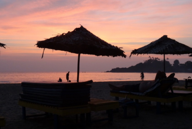 Herrliche Sunsets an unserem Strand - freue Dich auf den Tag und auf den Abend - Indien - 