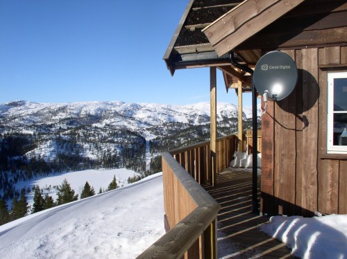 Balkon mit Panoramablick - Norwegen - 