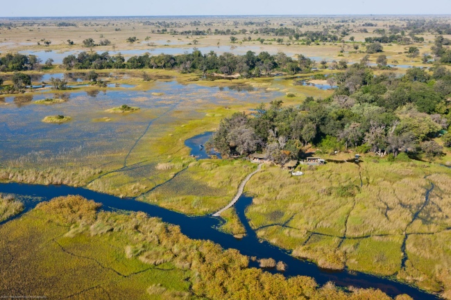 Das Okavango Delta aus der Luft - Botswana - 