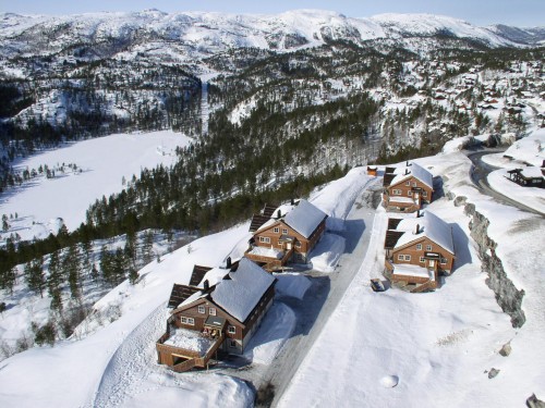 Aussicht auf den Skiort Bortelid - Norwegen - 
