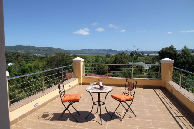 Terrasse der Manor Africa Suite bei Tag - Südafrika - 