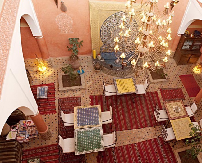 Blick in den Innenhof - Marokko - 