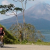 Montainbiken mit Vulkan-Panorama