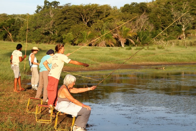 Traira Fisch angeln auf der Ranch - Brasilien - 