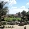 Windhoek, Blick vom historischen 'Tintenpalast' auf die Innenstadt
