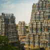 Der Sri Meenakshi Tempel in Madurai, Tamil Nadu