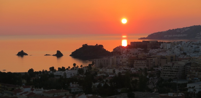 Täglich spektakuläte Sonnenuntergänge von der Ferienwohnung El Olive genießen - Spanien - 