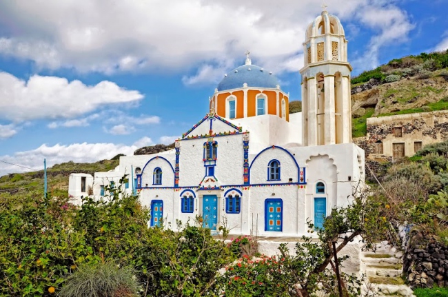 Kirche der Jungfrau Maria in Thirassia - Griechenland - 