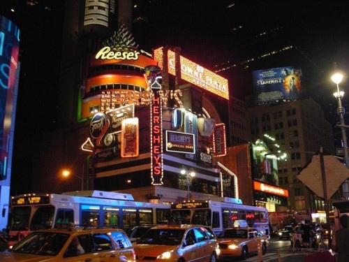 Nachts auf dem Time Square - USA - 