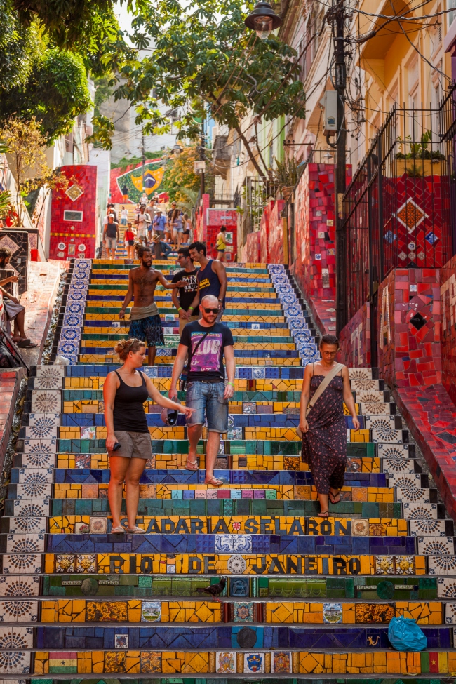 Escadaria Selarón von Lapa nach Santa Teresa  - Brasilien - 