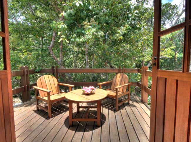Jedes Baumhaus verfügt über einen Balkon - Brasilien - 