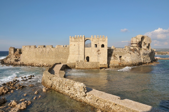 die beeindruckende venezianische Burg von Methoni - Griechenland - 