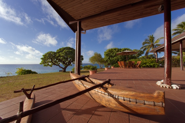 Blick vom Haupthaus - Tonga - 