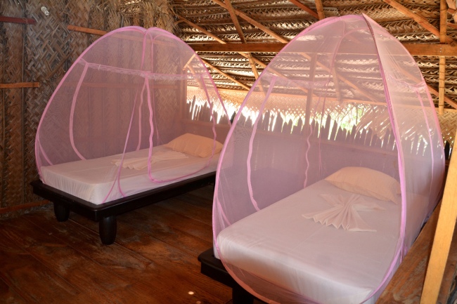 Luftig schlafen mit Moskitonetzen in unseren Cabanas - Sri Lanka - 